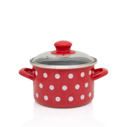 Cratita Adanca Standard 14cm Cu Capac De Sticla Tufne Metalac