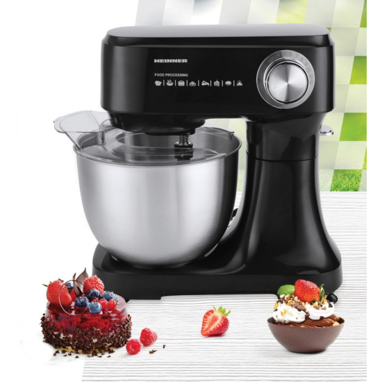 Mixer Planetar Heinner Hpm-d750bk 600w 3.5l 12 Viteze Negru