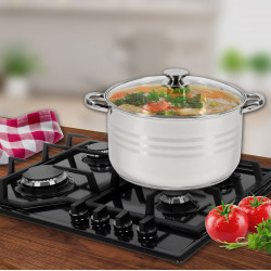 Semioala Inox+capac 26x14.5cm, 7l Myra