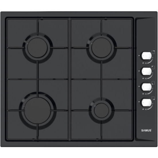 Pachet Cuptor Incorporabil Samus Slim Glass Sc840gt Negru + Plita Incorporabila Samus Psg-64sx Inox