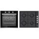 Pachet Cuptor Incorporabil Samus Slim Glass Sc840gt Negru + Plita Incorporabila Samus Psg-64sx Inox