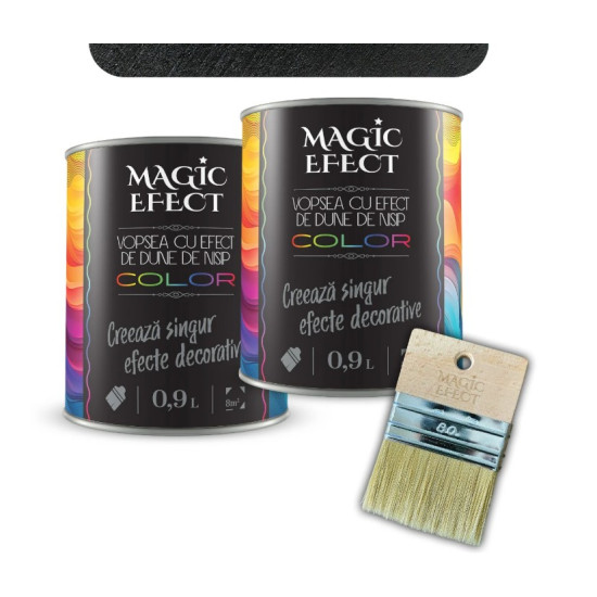 Pachet Magic Efect 1+1 Magic Black 0.9l +pensula