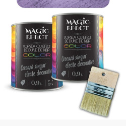 Pachet Magic Efect 1+1 Paint- Dune Ice Fucsia 24 0.9l + Pensula