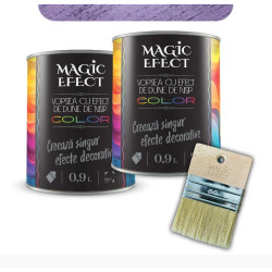 Pachet Magic Efect 1+1 Paint- Dune Ice Fucsia 24 0.9l + Pensula