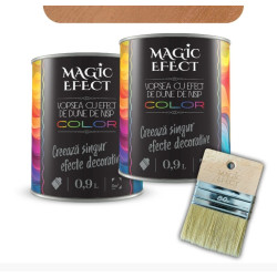 Pachet Magic Efect 1+1 Paint- Dune Shiny Copper-04 0.9l + Pensula