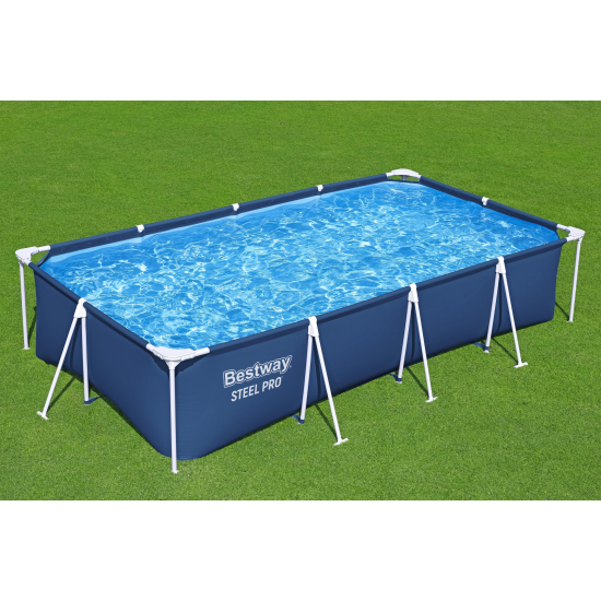 Piscina Bestway Dreptunghiulara Cu Cadru Metalic 4 X 2.11 M X 81 Cm