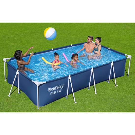 Piscina Bestway Dreptunghiulara Cu Cadru Metalic 4 X 2.11 M X 81 Cm