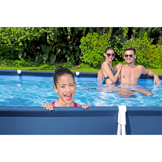 Piscina Bestway Dreptunghiulara Cu Cadru Metalic 4 X 2.11 M X 81 Cm