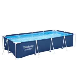 Piscina Bestway Dreptunghiulara Cu Cadru Metalic 4 X 2.11 M X 81 Cm