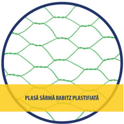 Plasa Rabitz Zn Plast 1x10m-1x25x1000(10ml/rola)