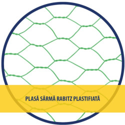 Plasa Rabitz Zn Plast 1x10m-1x25x1000(10ml/rola)