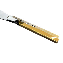 Profil Inox Colt Exterior Auriu 10mm X 2.7 M