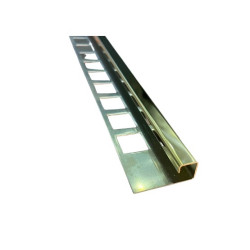 Profil Inox Colt Exterior Argintiu Lucios 10mm X 2.7 M