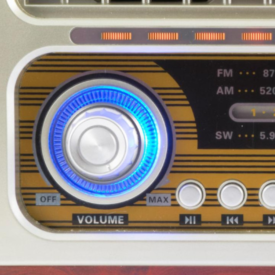 Radio Portabil Retro Ac-dc Mp3 Bt 3 Benzi Rrt3