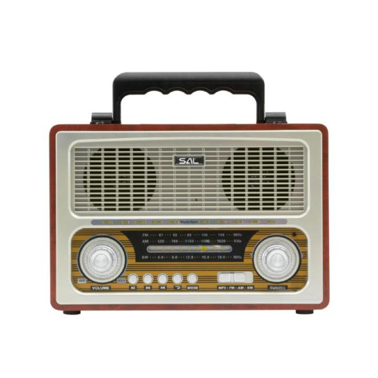 Radio Portabil Retro Ac-dc Mp3 Bt 3 Benzi Rrt3