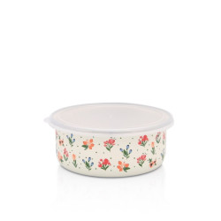 Recipient Cilindric Pentru Alimente Cu Capac Din Plastic 16 Cm Those Little Things Metalac