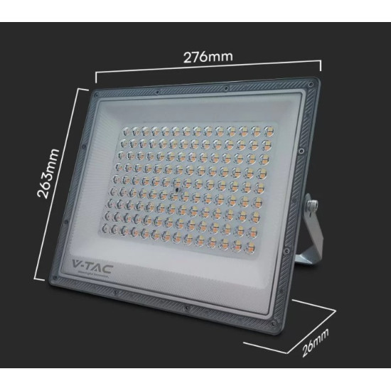 Reflector Led Smd V-tac 100w 3in1 Ip65 Cablu - Gri