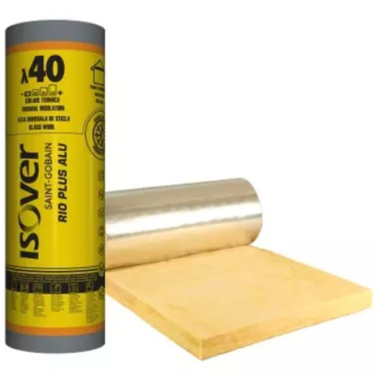 Rulou Vata Isover Rio Plus Alu 50x7000x1200 (14.4 Mp/rola)