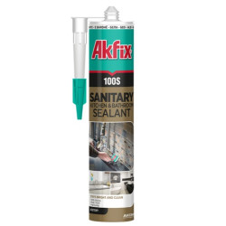 Silicon Sanitar 100% 280ml Transparent Akfix 100s