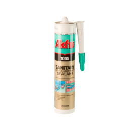 Silicon Sanitar 100% 280ml Alb Akfix 100s