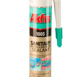 Silicon Sanitar 100% 280ml Alb Akfix 100s