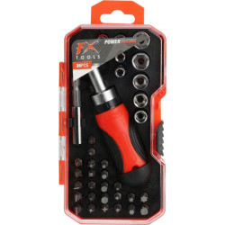 Set 36 Piese Fx Tools Surubelnita+biti+tubulare Cy8850010