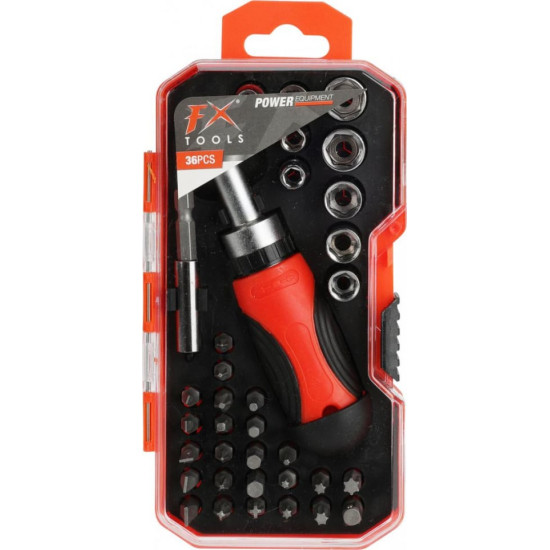 Set 36 Piese Fx Tools Surubelnita+biti+tubulare Cy8850010