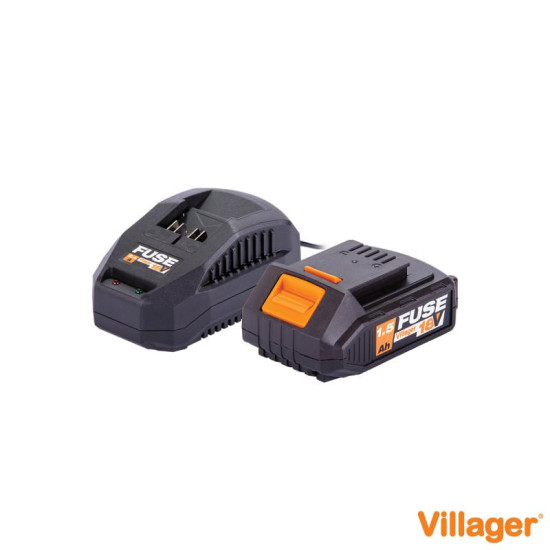 Set Acumulator + Incarcator Villager Fuse 1.5ah+2.4a