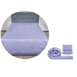 Set Coral Pilota 200x220cm + 2 Perne 50x70 Lavander