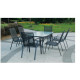 Set Mobilier Gradina Heinner Fiesta Stsm007 Masa Si 6 Scaune Otel Si Sticla