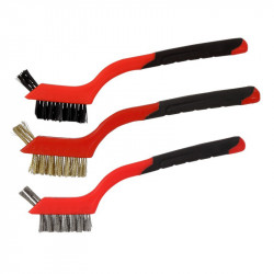 Set Perii Curatare Cu Fire Inox Alma Plastic 3p Proline