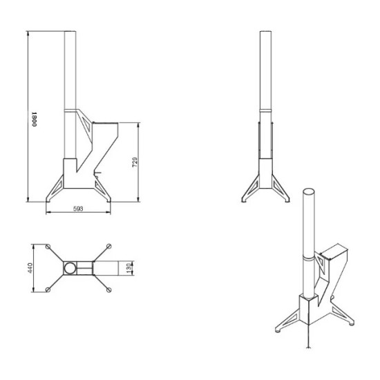 Soba Incalzitor Terasa Pe Peleti Tub Din Sticla Termorezistenta 150 Cm Otel 3 Mm