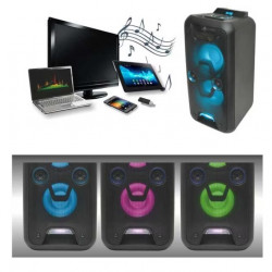Boxa Party 20 Cm Acumulator Bt Led Par 20bt