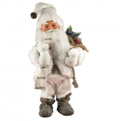 Figurina Mos Care Danseaza Si Canta 30 Cm Alb 4.5v