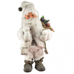 Figurina Mos Care Danseaza Si Canta 30 Cm Alb 4.5v