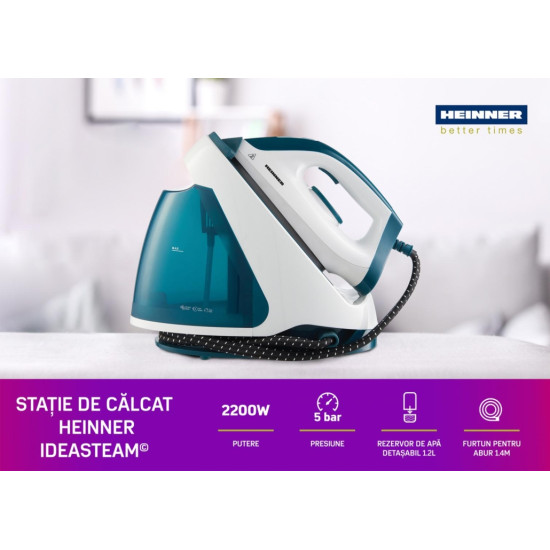 Statie De Calcat Heinner His-d2005wb 2200w Alb/albastru