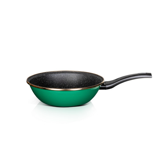 Tigaie  Adanca 26 Cm Verde Granit Metalac