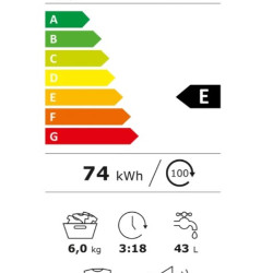 Masina De Spalat Rufe Hansa 6kg 1000rpm Clasa E Alba Wmhe106