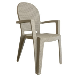 Scaun Avala Ratan Cappuccino Inchis 59cm X 52cm X H91cm Scaun Avala Ratan Cappuccino Inchis 59cm X 52cm X H91cm