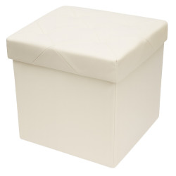 Taburet Pliabil Depozitare 38x38x38cm Bej