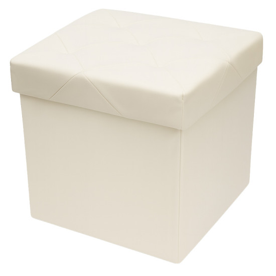 Taburet Pliabil Depozitare 38x38x38cm Bej