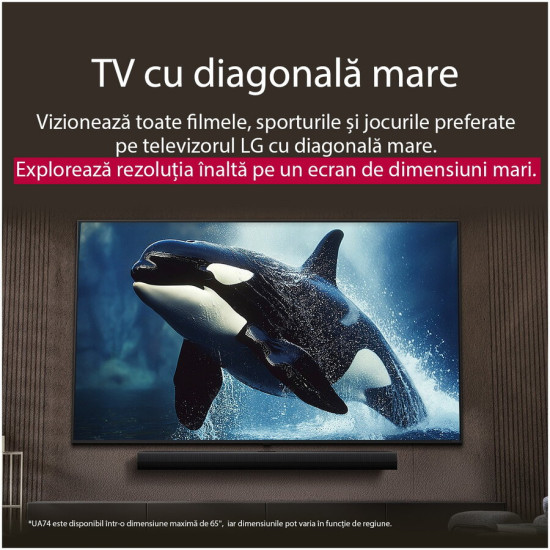 Televizor Lg Led 55ua74003lb 139cm Smart 4k Ultra Hd Clasa G