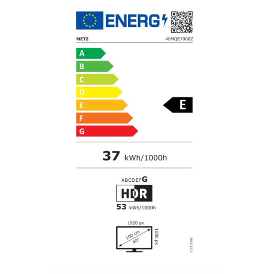 Televizor Metz Qled 40mqe7000z 4k 40'' 100cm Smart Full Hd Clasa E Televizor Metz Qled 40mqe7000z 4k 40'' 100cm Smart Full Hd Clasa E