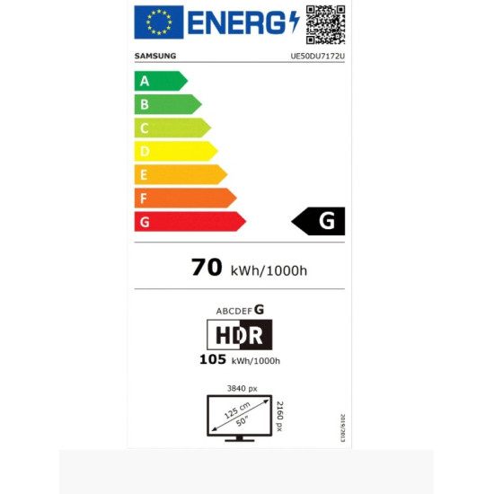 Televizor Samsung Led 50du7172 125 Cm Smart 4k Ultra Hd Clasa G Televizor Samsung Led 50du7172 125 Cm Smart 4k Ultra Hd Clasa G