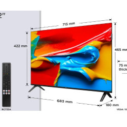 Televizor Smart Tcl Qled 32v4c 80cm Hd Clasa F