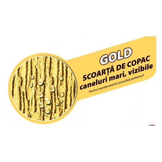 Tencuiala Decorativa Oskar 3teck Scoarta De Copac Gold 25kg