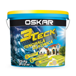Tencuiala Decorativa Siliconica Oskar 3teck  Baza Alba Bob De Orez 25kg