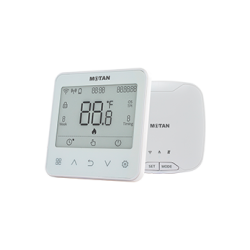 Termostat De Ambient Pentru Centrala Wireless Motan Th617-wrts Wi-fi Programabil Afisaj Digital Ip30 Alb