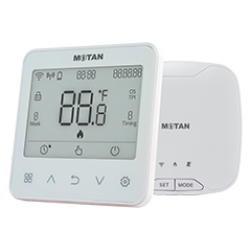 Termostat De Ambient Pentru Centrala Wireless Motan Th617-wrts Wi-fi Programabil Afisaj Digital Ip30 Alb
