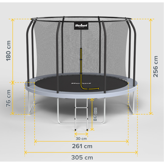 Trambulina 10ft 305cm Rebel Active Rba-8002
